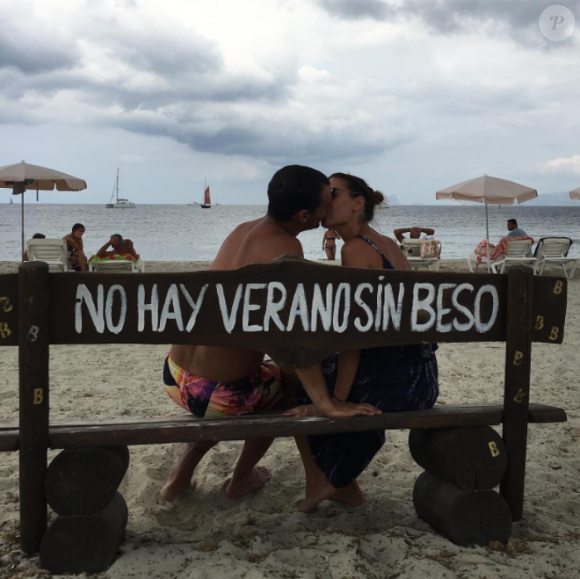 Flavia Pennetta et Fabio Fognini, ici en vacances à l'été 2016 après leur mariage, se préparent à accueillir en 2017 leur premier enfant, dont ils ont annoncé l'arrivée prochaine peu avant Noël. Photo Instagram.