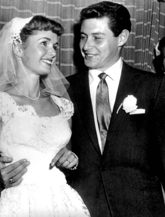 Eddie Fisher et Debbie Reynolds après leur mariage en 1955