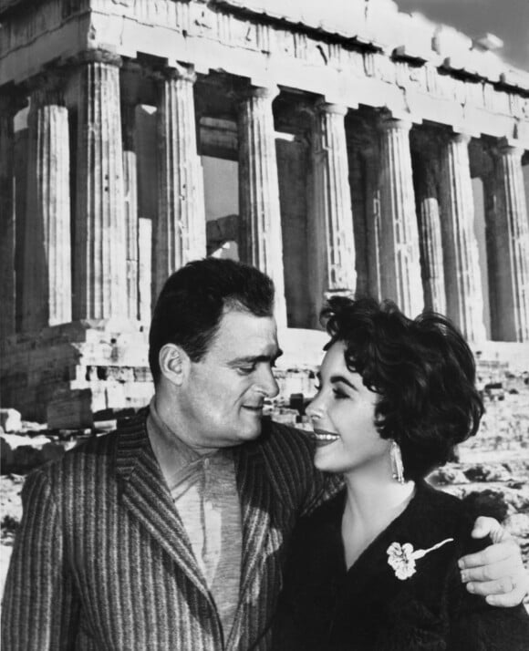 Elizabeth Taylor et son mari Mike Todd en 1957 en Grèce