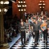 Défilé Dolce & Gabbana collection masculine prêt-à-porter printemps-été 2017 à Milan, le 18 juin 2016.