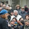 Claude Lelouch lors de la cérémonie religieuse en hommage à Pierre Barouh au cimetière de Montmartre à Paris le 4 janvier 2017.