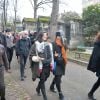 Cérémonie religieuse en hommage à Pierre Barouh au cimetière de Montmartre à Paris le 4 janvier 2017.