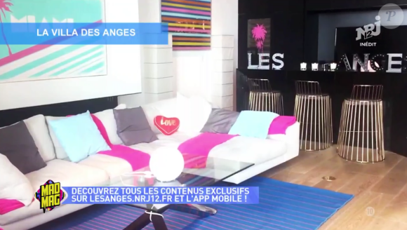 Photos de la sublime villa des "Anges 9" à Miami. Images dévoilées dans le "Mad Mag" sur NRJ12. Le 5 janvier 2016.