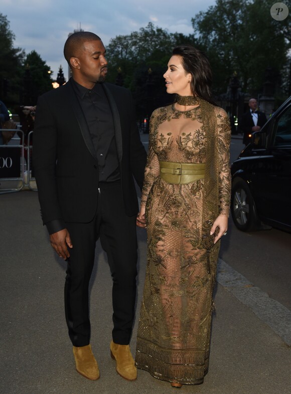 Kim Kardashian et Kanye West à Londres, le 23 mai 2016.