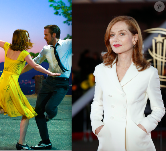 Le film La La Land et Isabelle Huppert triomphent aux Golden Globes 2017.