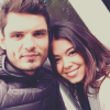 Florent Manaudou a partagé un selfie avec sa compagne Ambre Baker sur Instagram le 8 janvier 2017.