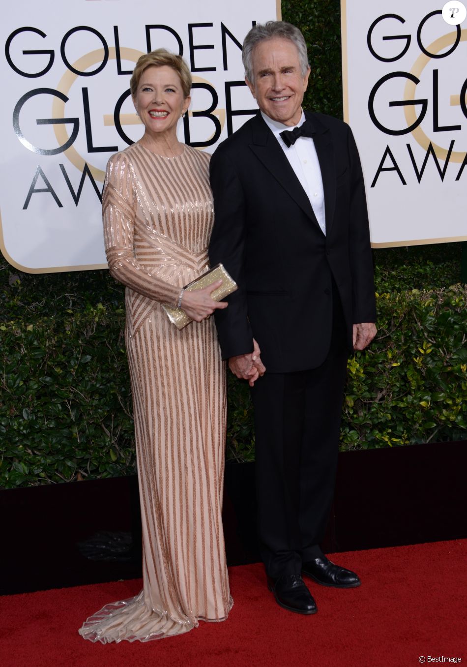 Annette Bening et son mari Warren Beatty - La 74ème cérémonie annuelle