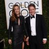 Anna Elisabet Eberstein et son compagnon Hugh Grant - La 74ème cérémonie annuelle des Golden Globe Awards à Beverly Hills, le 8 janvier 2017.