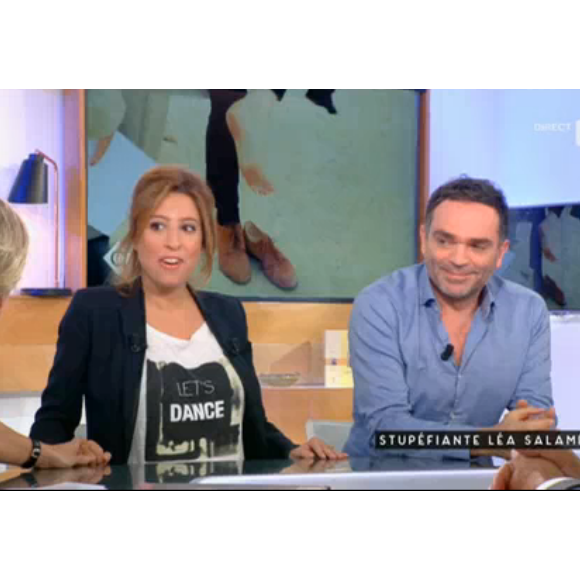 Yann Moix gaffe et révèle le sexe du bébé de Léa Salamé en direct dans "C à vous" sur France 5 le 9 janvier 2017.