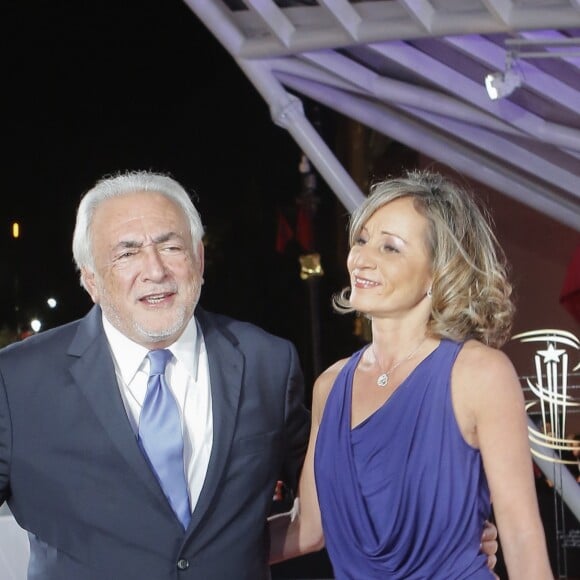 Dominique Strauss-Kahn (DSK) et sa compagne Myriam L'Aouffir - Personnalités lors de l'hommage à Paul Verhoeven pendant la 16ème édition du Festival International du Film de Marrakech le 5 décembre 2016 © Philippe Doignon / Bestimage