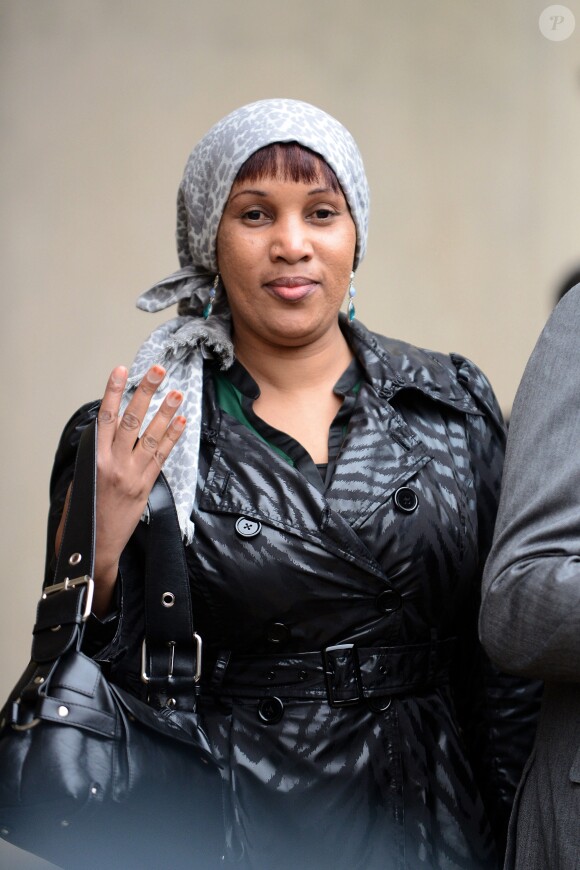 Nafissatou Diallo quitte le tribunal du Bronx a New York, USA le 10 Decembre 2012.