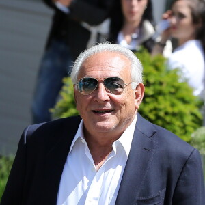 Dominique Strauss Kahn aux Internationaux de France de tennis de Roland Garros le 30 mai 2015.