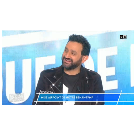 Cyril Hanouna dans "Touche pas à mon poste" (C8) le 10 janveir 2017.