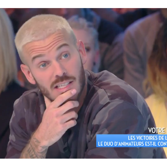 M. Pokora dans "Touche pas à mon poste" (C8) le 11 janvier 2017.
