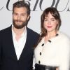 Dakota Johnson, Jamie Dornan - Projection du film "50 nuances de Grey" à New York. Le 6 février 2015
