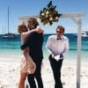 Bridget Malcolm et Nathaniel Hoho, mariés par le frère de Bridget à Rottnest Island en Australie. Janvier 2017.