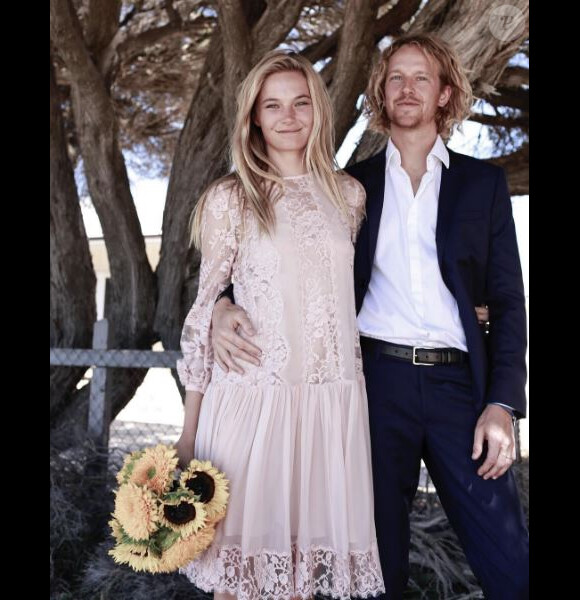 Mariage de Bridget Malcolm et Nathaniel Hoho à Rottnest Island, en Australie. Janvier 2017.