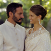 Le prince Rahim Aga Khan et la princesse Salwa (née Kendra Spears) photographiés à l'occasion de leur mariage célébré le 31 août 2013 au château de Bellerive, à Genève en Suisse. Parents depuis le 11 avril 2015 du prince Irfan, le couple a accueilli le 2 janvier 2017 à Londres un second petit garçon, le prince Sinan.