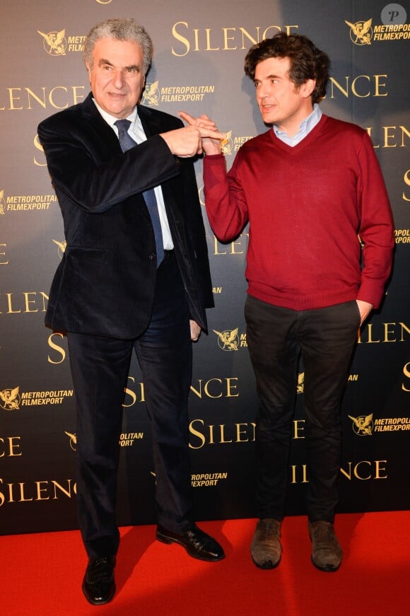 Nicolas Saada et Serge Toubiana à l'avant-première de "Silence" au musée Guimet à Paris, le 12 Janvier 2017. © Guirec Coadic/Bestimage