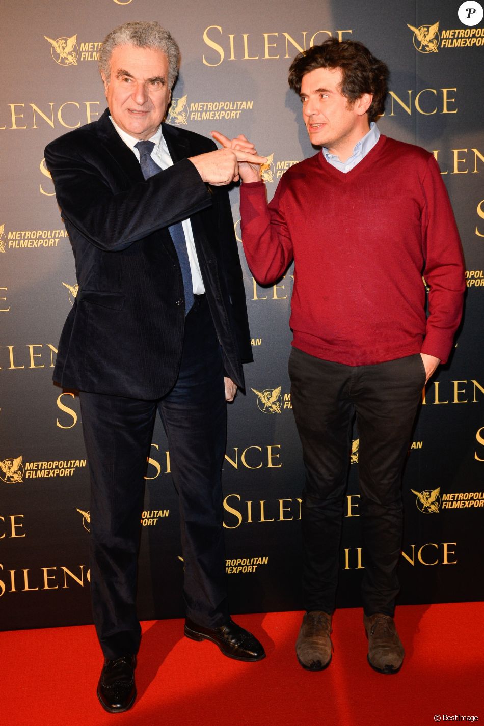 Nicolas Saada et Serge Toubiana à l'avantpremière de Silence au musée