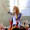 Céline Dion au Rockefeller Plaza à New York, le 22 juillet 2016.