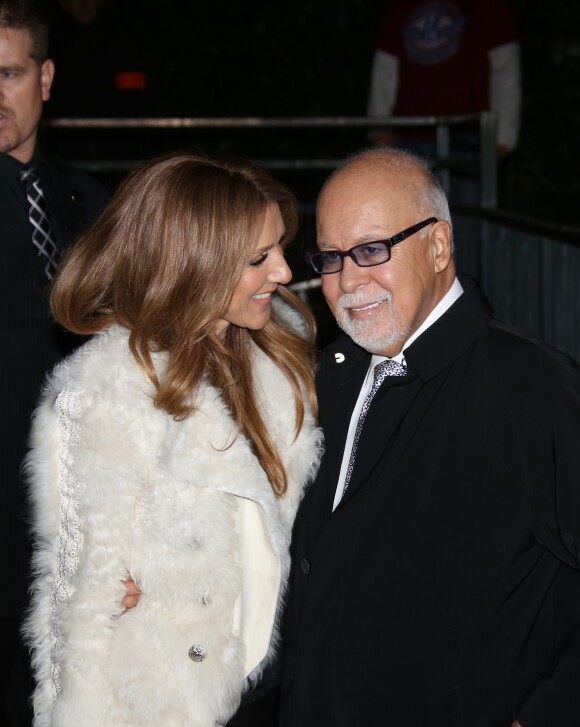 Céline Dion et son mari René Angelil à Paris le 13 novembre 2013.