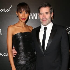 Sonia Rolland et son compagnon Jalil Lespert - Vanity Fair a organisé un dîner à l'occasion du classement des "50 français les plus influents du monde" à l'hotel Salomon de Rothschild à Paris le 6 décembre 2016.