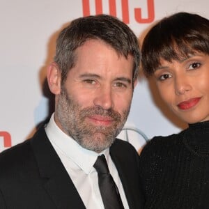 Sonia Rolland et son compagnon Jalil Lespert - Avant-première du film "Iris" au cinéma Gaumont Champs-Elysées à Paris, le 14 novembre 2016.