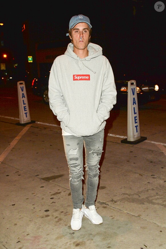 Justin Bieber et ses amis, dont son ancienne protégée Madison Beer, sont allés dîner au restaurant Catch à Los Angeles, le 14 janvier 2017.