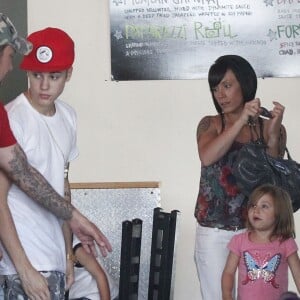 Justin Bieber et sa soeur Jazmyn à Studio City, le 11 août 2012