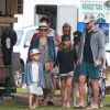 Jessica Alba en famille avec son mari Cash Warren et ses filles Honor et Haven profitent de leur journée à Hawaï le 30 décembre 2016