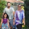 Katherine Heigl enceinte, accompagnée de son père Paul Heigl, de son mari Josh Kelley et de sa fille Adalaide, fête l'anniversaire de sa deuxième fille Nancy Kelley (8 ans) à Los Angeles, le 23 novembre 2016