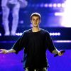 Justin Bieber en concert à Amsterdam dans la cadre de sa tournée "Purpose World Tour". Pays-Bas, le 8 octobre 2016.