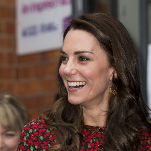 La duchesse Catherine de Cambridge, le prince William et le prince Harry prenaient part le 19 décembre 2016 à l'assemblée générale et la fête de Noël de leur association Heads Together, à Londres.