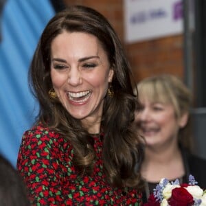 La duchesse Catherine de Cambridge, le prince William et le prince Harry prenaient part le 19 décembre 2016 à l'assemblée générale et la fête de Noël de leur association Heads Together, à Londres.