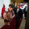 Barack Obama et Michelle Obama en visite officielle en Afrique, le 27 juin 2013.