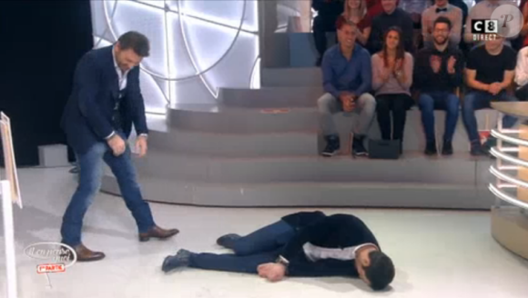 Philippe Lellouche révèle le passé amoureux de Camille Combal et Stéphanie Loire dans "Il en pense quoi Camille ?" le 17 janvier 2017 sur C8.