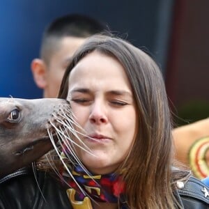 La princesse Stéphanie de Monaco et sa fille Pauline Ducruet assuraient le 17 janvier 2017 le lancement du 41e Festival international du Cirque de Monte-Carlo. © Olivier Huitel / Crystal Pictures / Bestimage