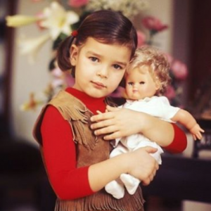 Stéphanie de Monaco enfant, photo partagée sur Instagram par sa fille Camille Gottlieb à l'occasion de son anniversaire le 1er février 2017.