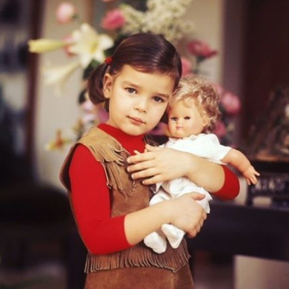 Stéphanie de Monaco enfant, photo partagée sur Instagram par sa fille Camille Gottlieb à l'occasion de son anniversaire le 1er février 2017.