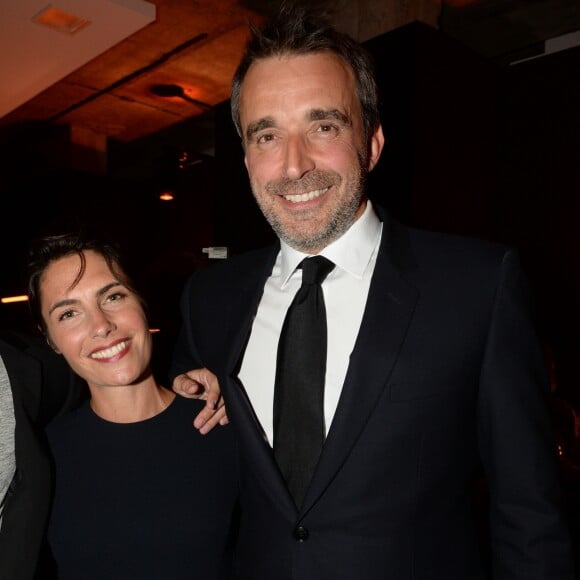 Alessandra Sublet et son mari Clément Miserez - Inauguration de la boutique Audemars Piguet, 15 rue Royale, et présentation de la nouvelle collection Royal Oak Yellow Gold, à Paris, le 26 mai 2016.