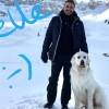 Clément Mise­rez à l'Alpe d'Huez, le tournage de la suite de "Belle et Sébastien" a débuté. Il en assure la production. Photo postée par sa femme Alessandra Sublet sur Instagram le 20 janvier 2017.