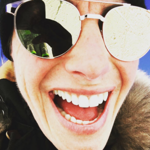 Alessandra Sublet à l'Alpe d'Huez, le 19 janvier 2017.
