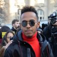 Lewis Hamilton - Arrivées au défilé de mode "Dior Homme", collection Hommes Automne-Hiver 2017/2018 au Grand Palais à Paris. Le 21 janvier 2017