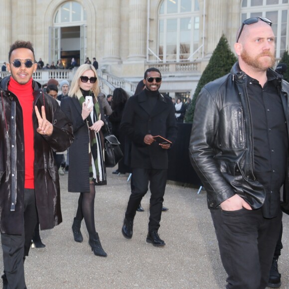 Lewis Hamilton - People à la sortie du défilé Dior Homme collection Automne-Hiver 2017/2018 lors de la fashion week à Paris, le 21 janvier 2017.