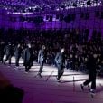 Ambiance - Front Row au défilé de mode "Dior Homme", collection Hommes Automne-Hiver 2017/2018 au Grand Palais à Paris. Le 21 janvier 2017
