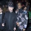 Boy George et ASAP Rocky - Front Row au défilé de mode "Dior Homme", collection Hommes Automne-Hiver 2017/2018 au Grand Palais à Paris. Le 21 janvier 2017