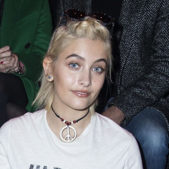 Paris Jackson - Front Row au défilé de mode "Dior Homme", collection Hommes Automne-Hiver 2017/2018 au Grand Palais à Paris. Le 21 janvier 2017