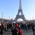 La «marche des femmes» contre le président Donald Trump a réunit au moins 2.000 personnes à Paris le 21 janvier 2017