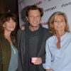 Tina Kieffer, Laurent Delahousse, Claire Chazal à la conférence de presse de la Flamme Marie Claire à l'hôtel Marois dans les salons France-Amériques à Paris le 14 juin 2016.